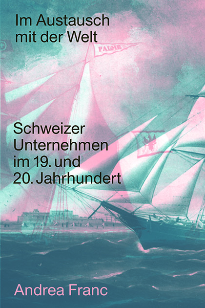 Im Austausch mit der Welt - Buchcover Segelschiff auf Wasser in Pastelltönen