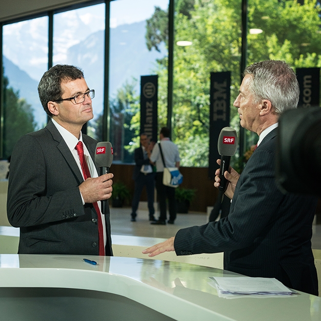 Mission, Rudolf Minsch im Interview mit SRF Moderator