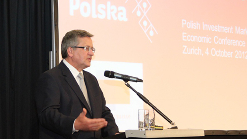 Polnischer Präsident hält Rede