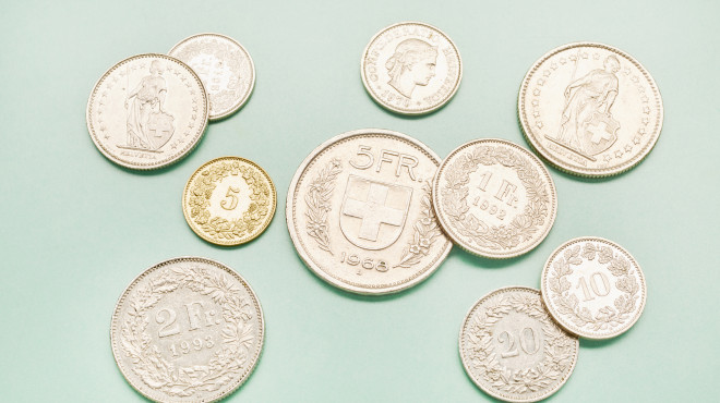 Münzen Schweizer Franken