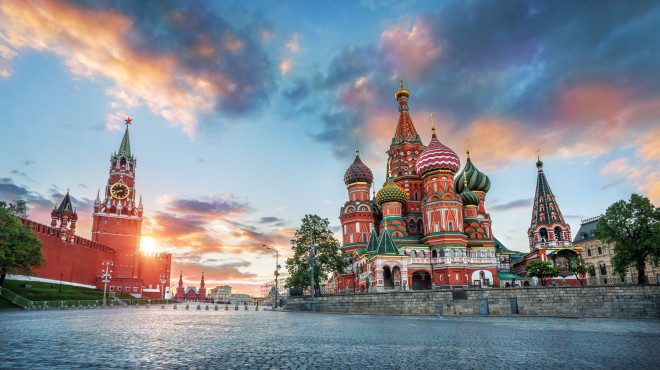 Die Basilius Kathedrale in Moskau