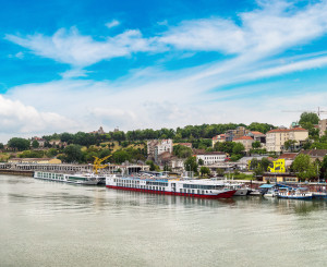 Belgrad mit Schiffen 